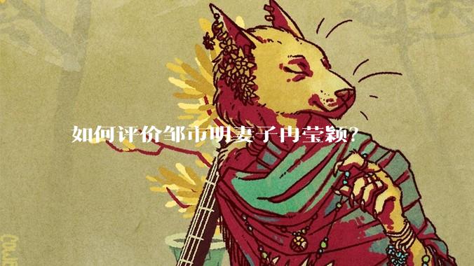 如何评价邹市明妻子冉莹颖？