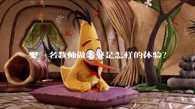娶一名教师做老婆是怎样的体验？